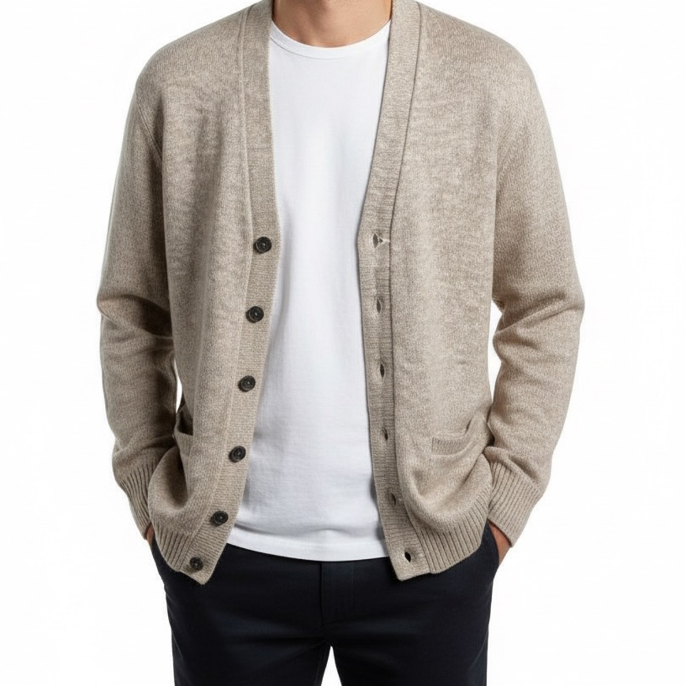 "The Kandahar" Sweater Cardigan by Bert Charon Preppy Grandpa
